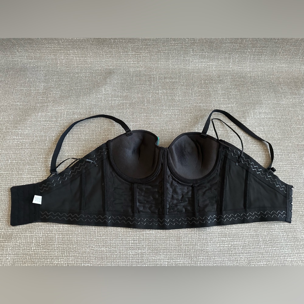 Gemstone Beaded Bustier Crop Top Corset Katy Perry  Festival Club wear size M - Picture 9 of 14